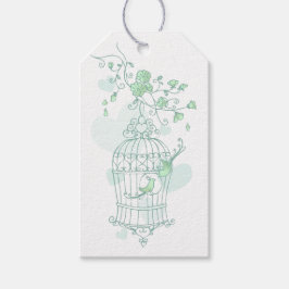 Gastgeschenk Hochzeit für Vogelkäfige Geschenkanhänger