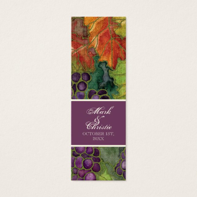 Gastgeschenk Hochzeit Geschenkkarte, Herbstleder (Vorderseite)
