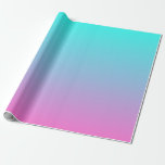 Gastgeschenk Hochzeit Geschenkpapier<br><div class="desc">Moderne schicke Frühlingssonne türkisfarben und rosa Hochzeitseinladungen,  fuschia Gastgeschenke Hochzeiten,  türkisfarbene ombre Gastgeschenke Hochzeiten,  pink ombre Gastgeschenke.</div>