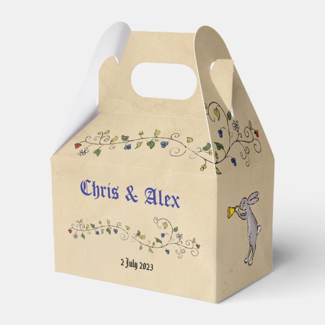 Gastgeschenk Hochzeit Geschenkschachtel (Vorderseite)