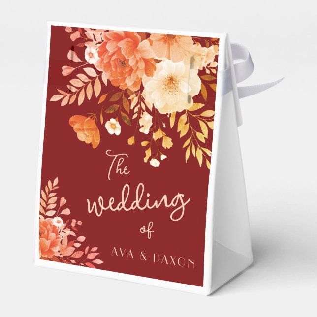 Gastgeschenk Hochzeit Geschenkschachtel (Rückseite)