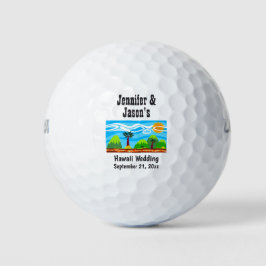 Gastgeschenk Hochzeit Hawaii Beach Tropical Destin Golfball