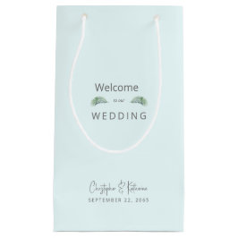 Gastgeschenk Hochzeit Ice Blue Tropical Names & Da Kleine Geschenktüte