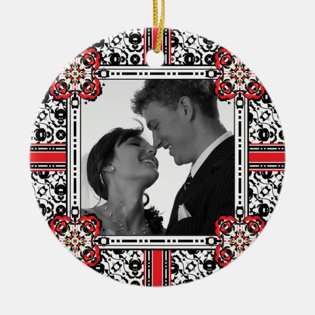 Gastgeschenk Hochzeit, Keramikornament (Vorne)