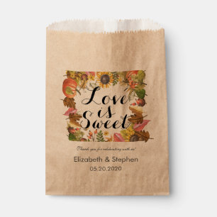 Gastgeschenk Hochzeit Leckerei Bag Herbstleaf Pump Geschenktütchen