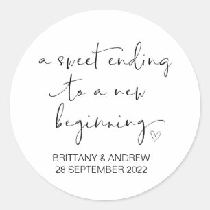 Gastgeschenk Hochzeit Leckerei Beutel Jam Jar Swee Runder Aufkleber