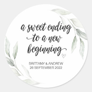 Gastgeschenk Hochzeit Leckerei Beutel Jam Jar Swee Runder Aufkleber