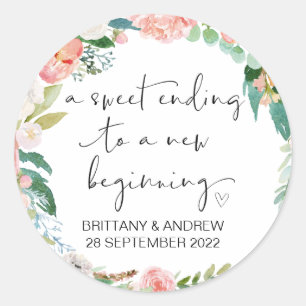 Gastgeschenk Hochzeit Leckerei Beutel Jam Jar Swee Runder Aufkleber