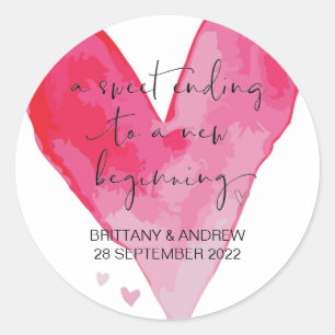 Gastgeschenk Hochzeit Leckerei Beutel Jam Jar Swee Runder Aufkleber