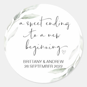 Gastgeschenk Hochzeit Leckerei Beutel Jam Jar Swee Runder Aufkleber