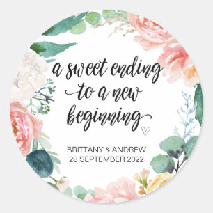 Gastgeschenk Hochzeit Leckerei Beutel Jam Jar Swee Runder Aufkleber