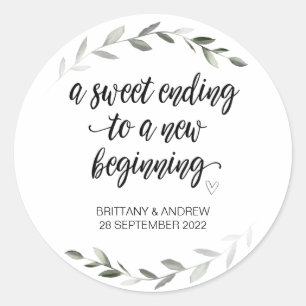 Gastgeschenk Hochzeit Leckerei Beutel Jam Jar Swee Runder Aufkleber