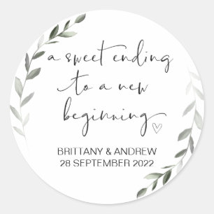 Gastgeschenk Hochzeit Leckerei Beutel Jam Jar Swee Runder Aufkleber