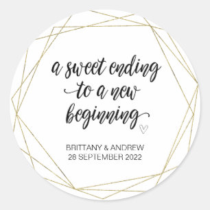 Gastgeschenk Hochzeit Leckerei Beutel Jam Jar Swee Runder Aufkleber