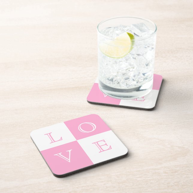 Gastgeschenk Hochzeit Liebe Untersetzer Set (Rechte Seite)