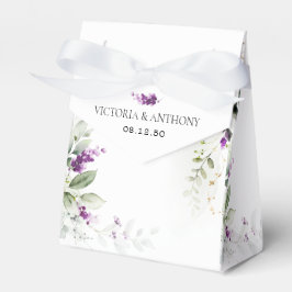 Gastgeschenk Hochzeit "lila Greenery Lavender" Geschenkschachtel