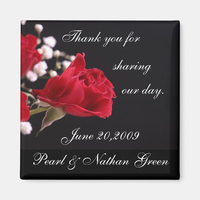 Gastgeschenk Hochzeit-Magnete Magnet (Vorne)