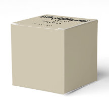 Gastgeschenk Hochzeit mit schwarzer und cremefarbe