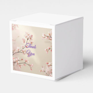 Gastgeschenk Hochzeit personalisiert Cherry Blosso Geschenkschachtel