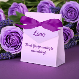 Gastgeschenk Hochzeit "Pink Lavendel" Geschenkschachtel