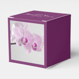 Gastgeschenk Hochzeit Rosa Orchid Geschenkschachtel