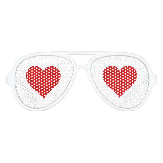 Gastgeschenk Hochzeit Rote Liebe Herz Partybrille (Vorderseite)
