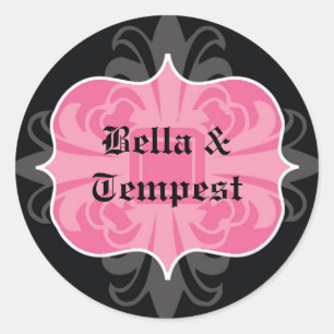 Gastgeschenk Hochzeit Runder Aufkleber