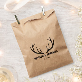 Gastgeschenk Hochzeit | Rustic Deer Antler Geschenktütchen