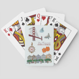 Gastgeschenk Hochzeit San Francisco Spielkarten