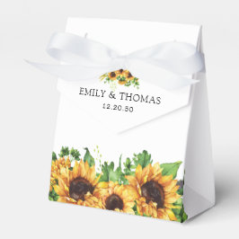 Gastgeschenk Hochzeit Sonnenblumen Geschenkschachtel