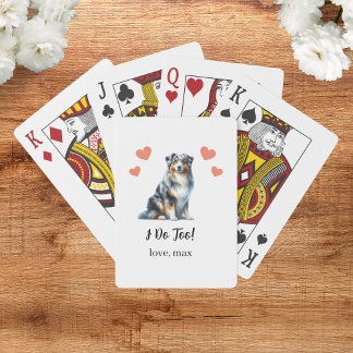Gastgeschenk Hochzeit spielen von Hunden Spielkarten