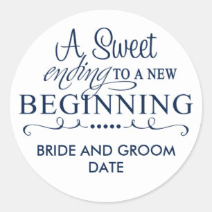 GASTGESCHENK HOCHZEIT STICKER A Sweet End