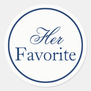 Gastgeschenk Hochzeit-Sticker "Ihre Favoriten" - M Runder Aufkleber