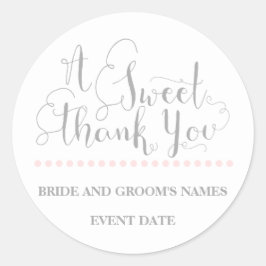 GASTGESCHENK HOCHZEIT STICKER Phrase "A Sweet Dank