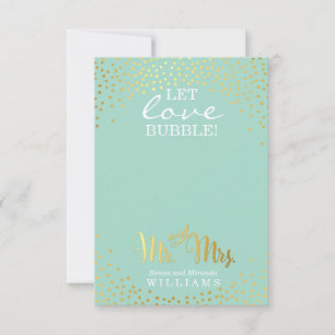 GASTGESCHENK HOCHZEIT stilvolle Goldfleck Konfetti