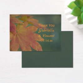 Gastgeschenk Hochzeit-Tags für Herbstfarben