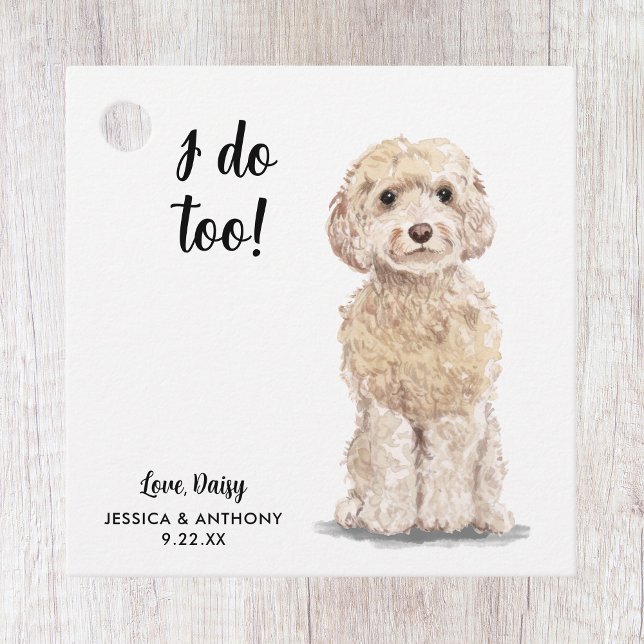 Gastgeschenk Hochzeit-Tags für Hunde Geschenkanhänger (Von Creator hochgeladen)