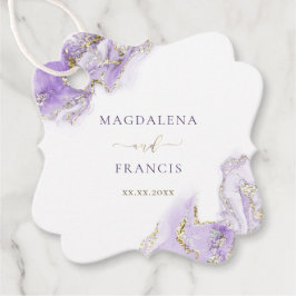 Gastgeschenk Hochzeit-Tags für Lavendelgold Geschenkanhänger