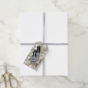 Gastgeschenk Hochzeit-Tags für Ringe und Perlen Geschenkanhänger