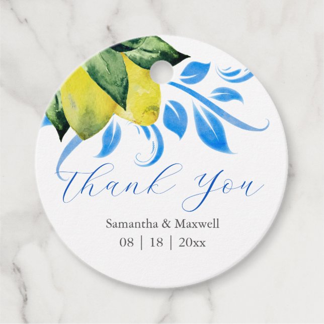 Gastgeschenk Hochzeit-Tags Geschenkanhänger (Vorderseite)