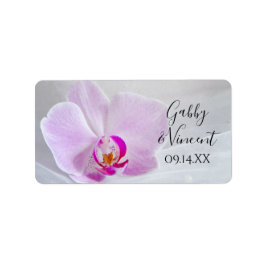 Gastgeschenk Hochzeit-Tags in Rosa Orchid und Schl Adressaufkleber