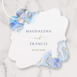 Gastgeschenk Hochzeit-Tags mit blauer Farbe Geschenkanhänger