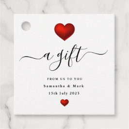 Gastgeschenk Hochzeit-Tags mit einfachen modernen  Geschenkanhänger