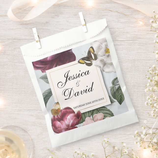 Gastgeschenk Hochzeit Taschen Blütenblütenblume Bl Geschenktütchen (Ausgeschnitten)