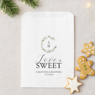 Gastgeschenk Hochzeit Taschen Liebe ist süß Mit Mo Geschenktütchen