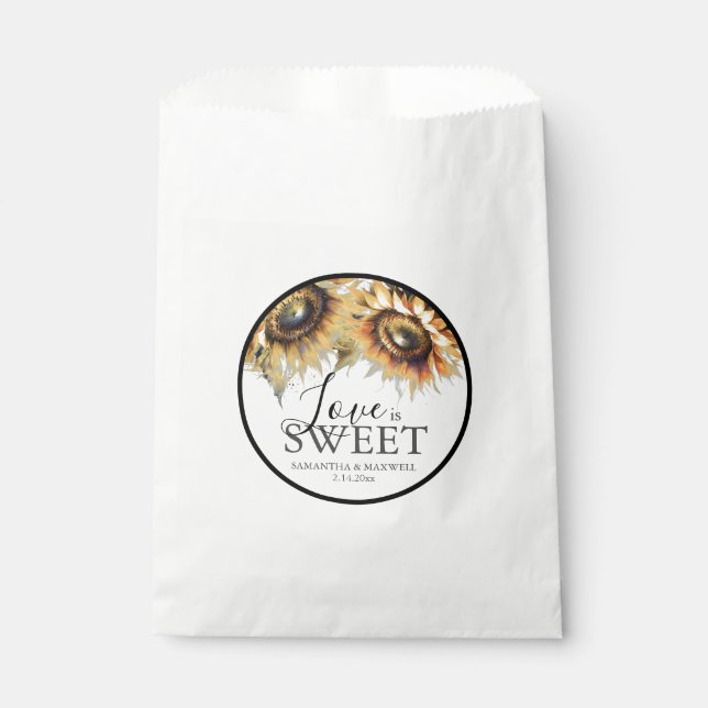 Gastgeschenk Hochzeit Taschen Wasserfarben Sonnenb Geschenktütchen (Vorderseite)