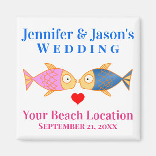 Gastgeschenk Hochzeit - tropische Destination für Magnet