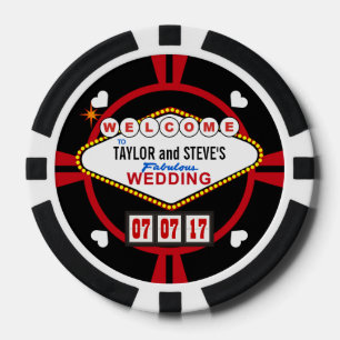 Gastgeschenk Hochzeit Vegas Casino Poker Pokerchips