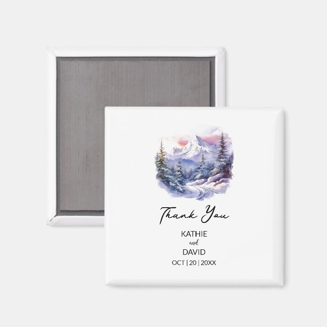 Gastgeschenk Hochzeit Weihnachtsabenteuer Ehe im F Magnet (Vorderseite/Rückseite)