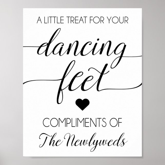 Gastgeschenk Hochzeit-Zeichen gedreht Poster (Vorne)